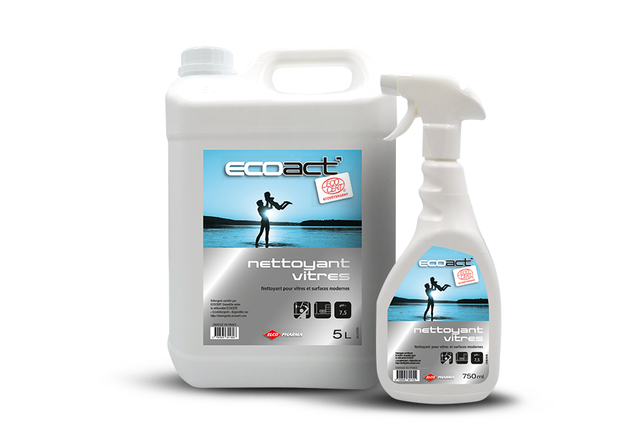 ECOACT’ NETTOYANT VITRES 5 LITRES + SPRAY