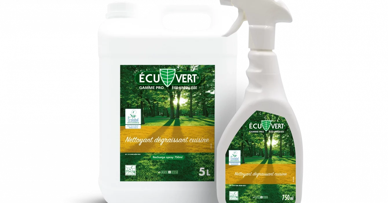 EcuVert Nettoyant degraissant cuisine 2025 - 750 ml et 5 litres