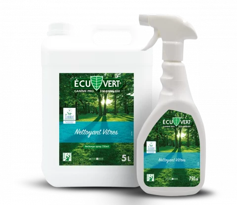 EcuVert Nettoyant vitres 2025 - 750ml et 5 litres