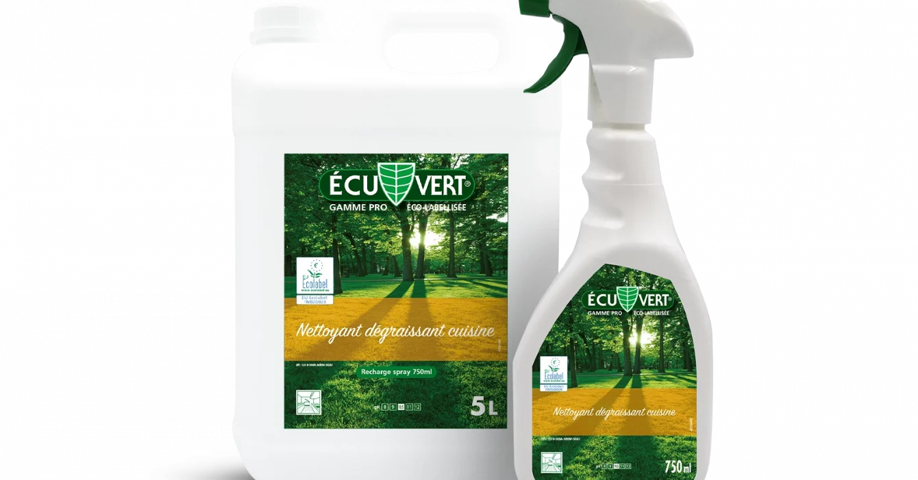 EcuVert Nettoyant degraissant cuisine 2025 - 750 ml et 5 litres