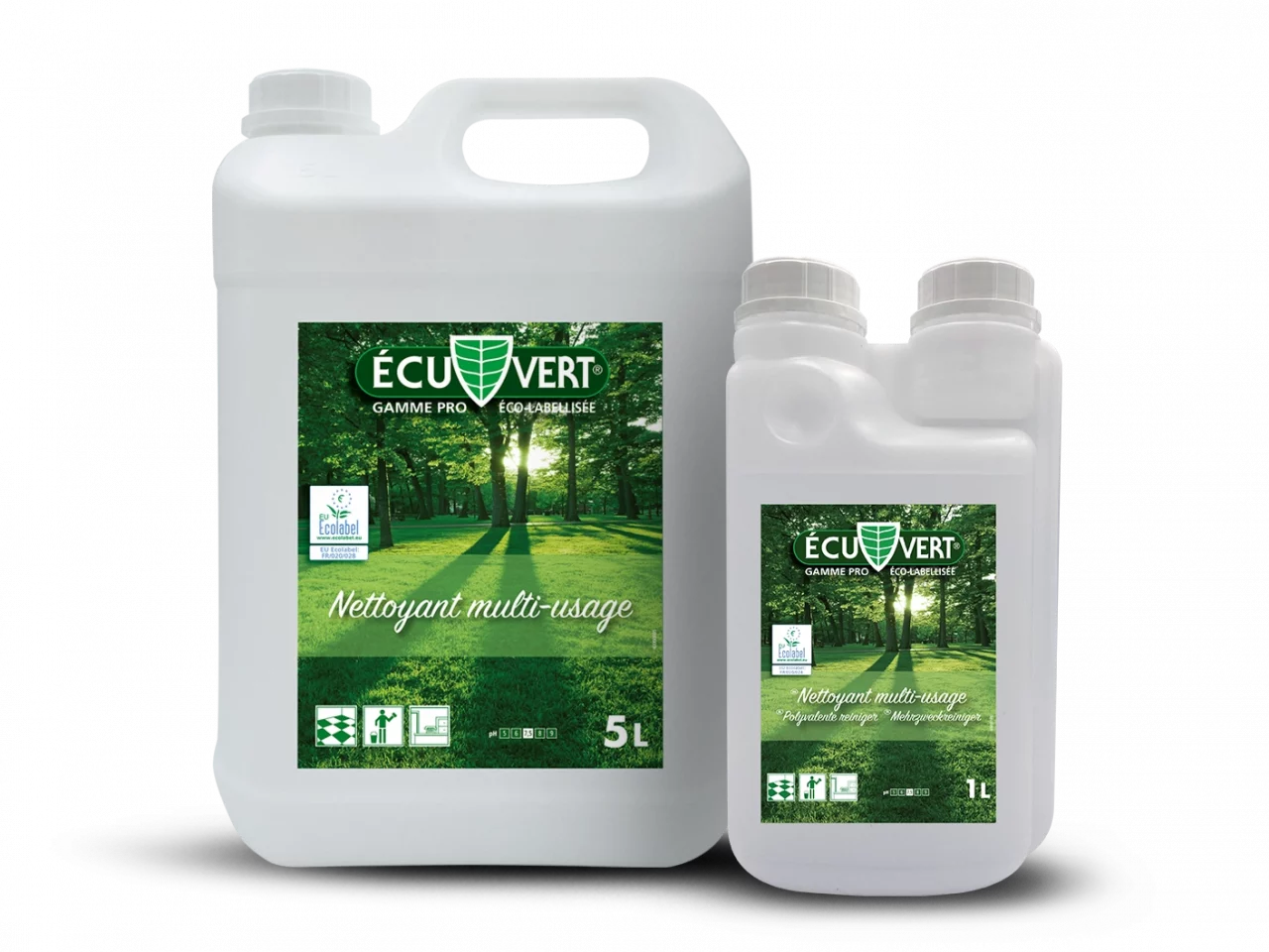EcuVert Nettoyant multi usage 2025 - 1L bicolore et 5L
