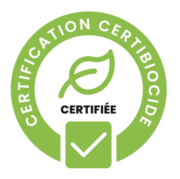 Certification certibiocide