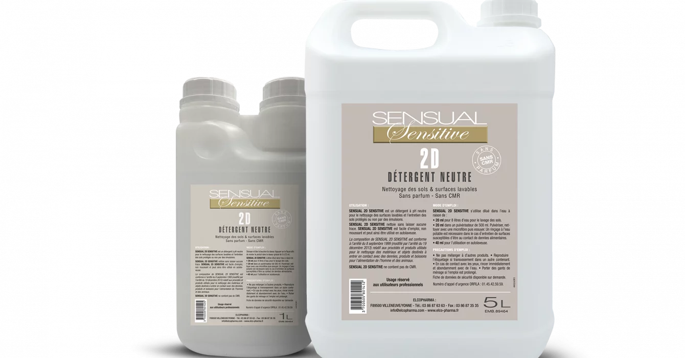 SENSUAL 2D SENSITIVE sans parfum 2 bidons